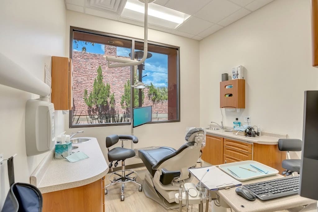 Interior of dental operation room of Peak Family Dental Care in Sedona, AZ
